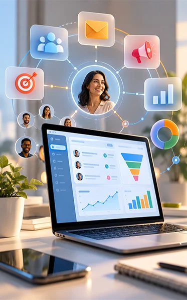 AI work in CRM, Marketing and Analytics